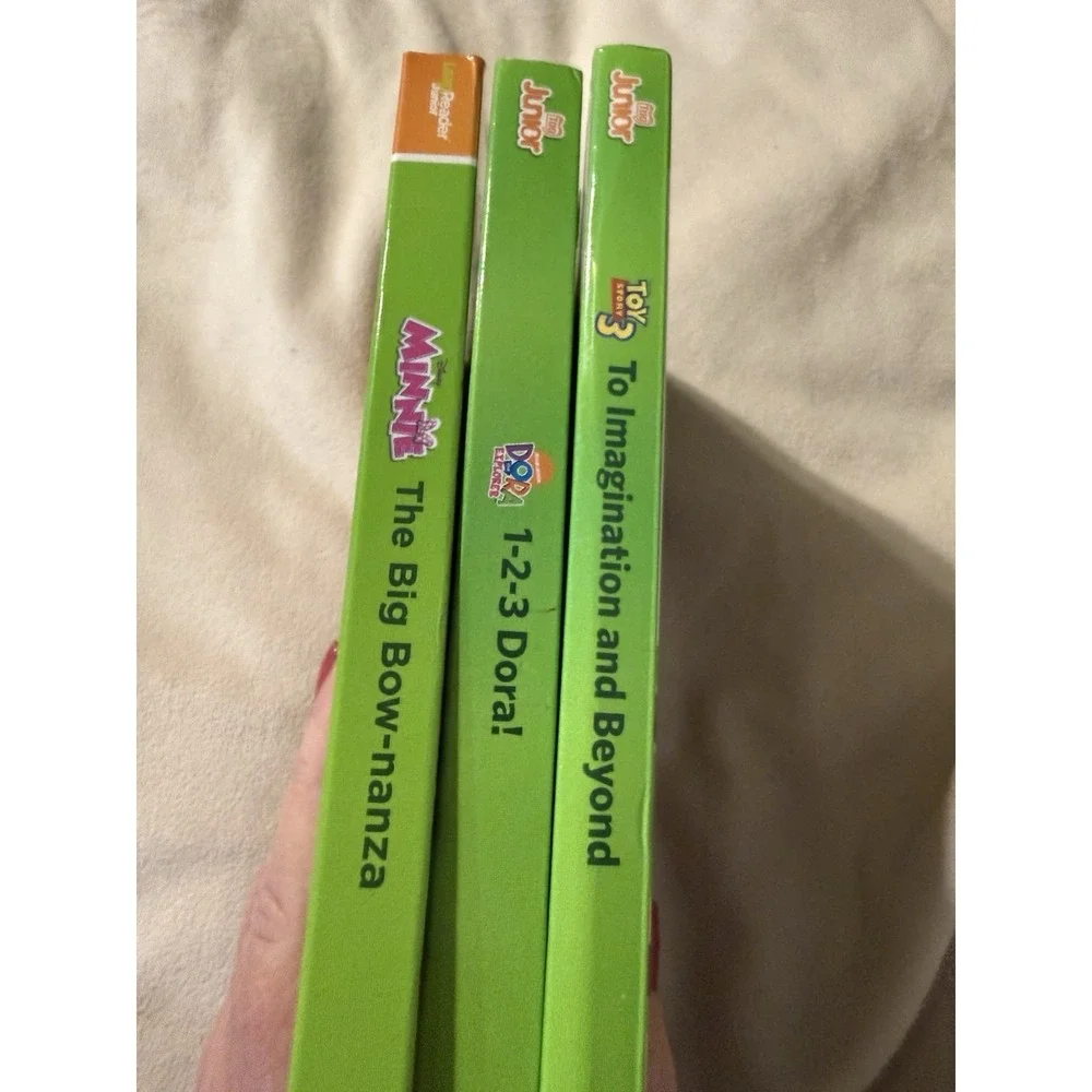 Leapfrog Tag Junior Disney and Nickelodeon Book Lot Of 3 Dora Minnie Toy Story